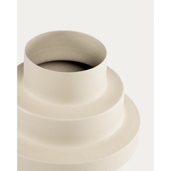 Smėlio spalvos iš plieno vaza (aukštis 23 cm) Velia – Kave Home-image-3