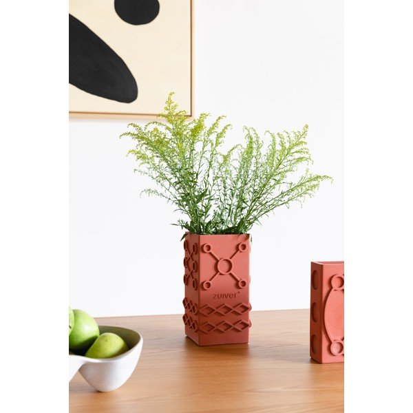 Iš betono vaza oranžinės spalvos Graphic – Zuiver-image-3