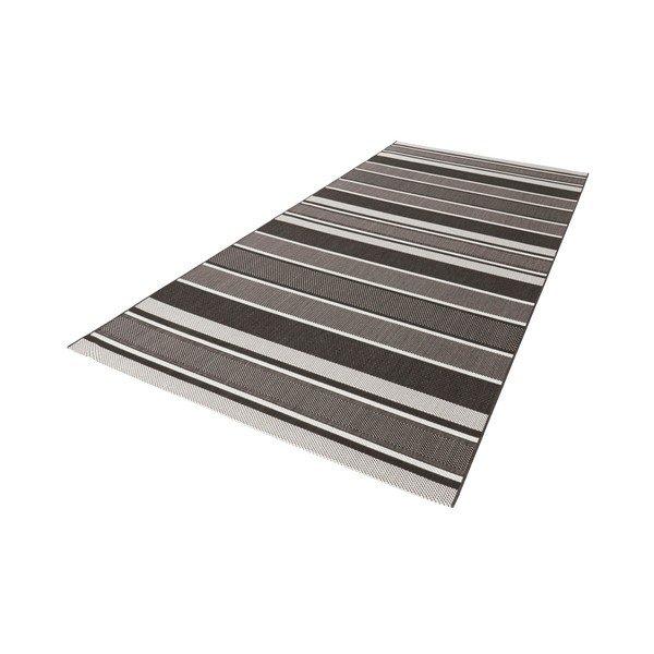 Juodas lauko kilimas NORTHRUGS Strap, 80 x 200 cm-image-1