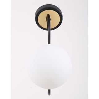Sieninė lempa juodos ir baltos spalvos ø 15 cm Oslo – Squid Lighting