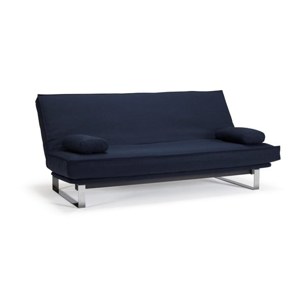 Tamsiai mėlyna sofa-lova su nuimamu užvalkalu Innovation Minimum Mixed Dance Blue