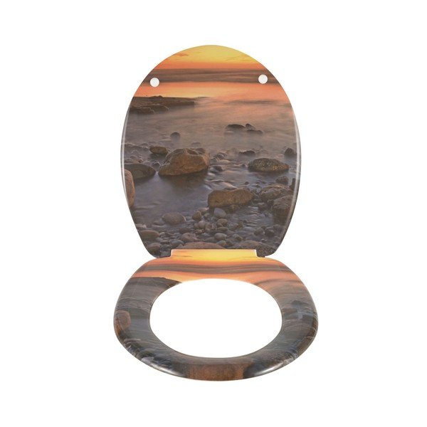 Wenko Stone Shore klozeto sėdynė, 44,5 x 36,5 cm-image-1