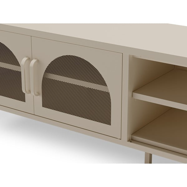 TV spintelė kreminės spalvos 160x50 cm Diora – Marckeric-image-4