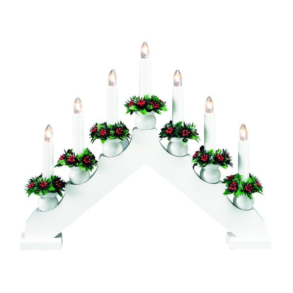 Baltos spalvos žvakidė Markslöjd Tomas, aukštis 33 cm