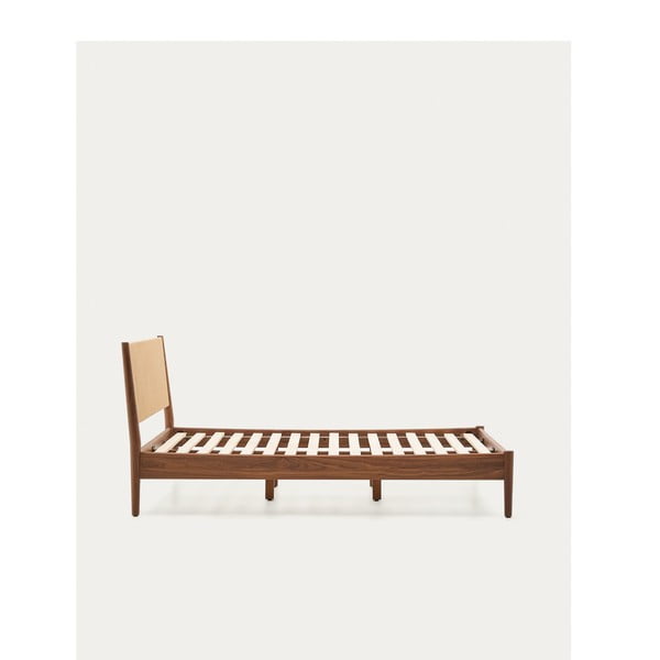 Dvigulė lova tamsiai rudos spalvos su lovos grotelėmis 160x200 cm Elan – Kave Home-image-4