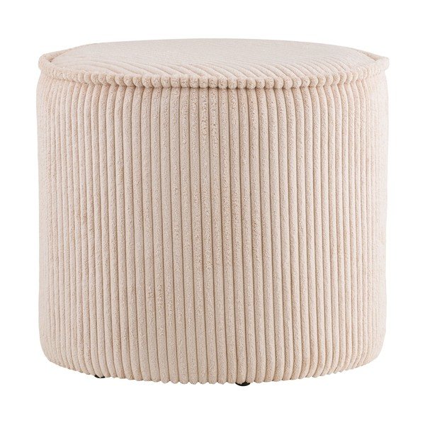 Smėlio spalvos pufas iš kordinio velveto Taupo – House Nordic-image-2