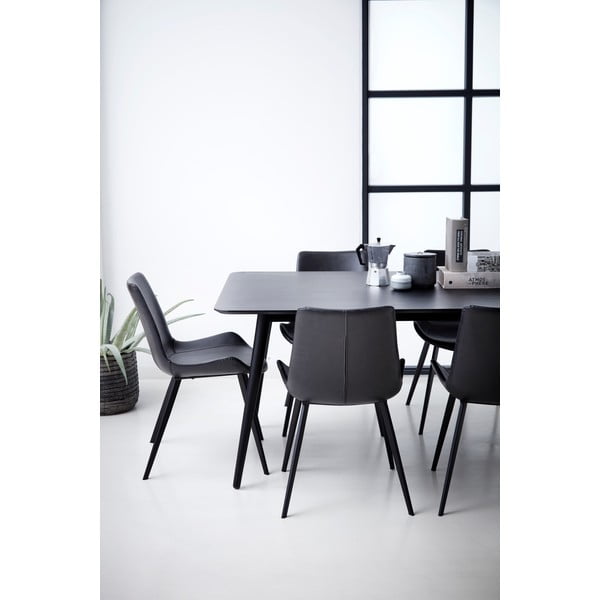 Juoda odinė valgomojo kėdė DAN-FORM Denmark Hype-image-3