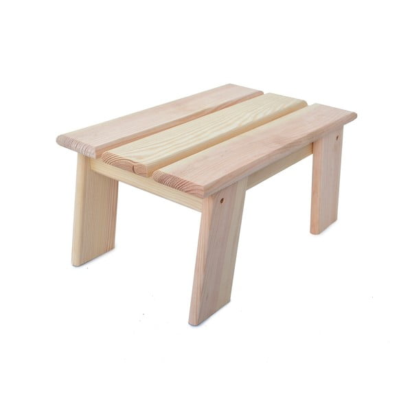 Iš pušies masyvo taburetė natūralios spalvos – Rojaplast-image-1