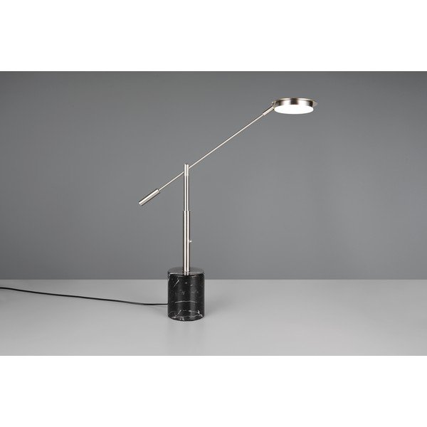 Juodos spalvos/sidabrinės spalvos stalinis šviestuvas LED (aukštis 65 cm) Fiore – Trio Select-image-2