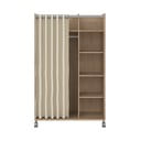 Drabužių spinta smėlio spalvos/natūralios spalvos iš ąžuolo 100x160 cm Kit – Tvilum