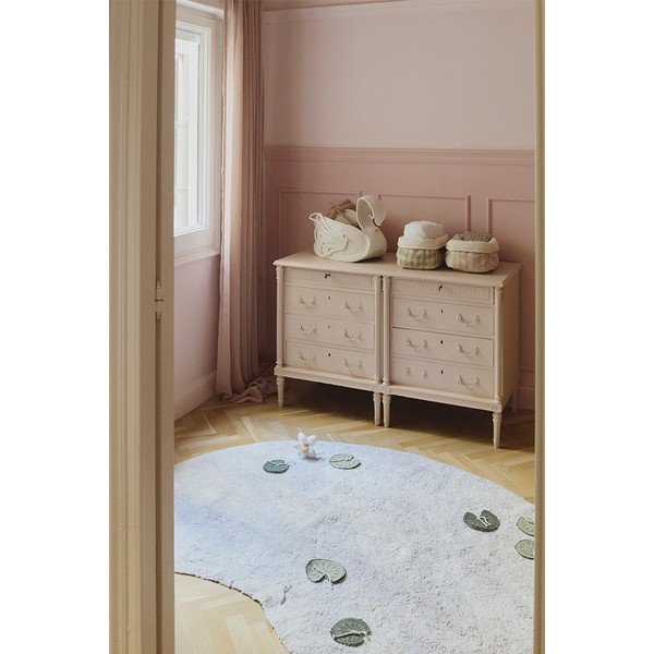 Šviesiai rožinės spalvos iš tekstilės vaikiškas krepšys 30x20x20 cm Swan Rose – Lorena Canals-image-2