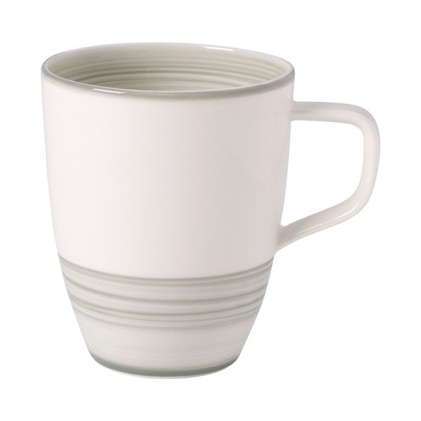 Baltos ir žalios spalvos porcelianinis puodelis "Villeroy & Boch Artesano Nature", 0,38 l
