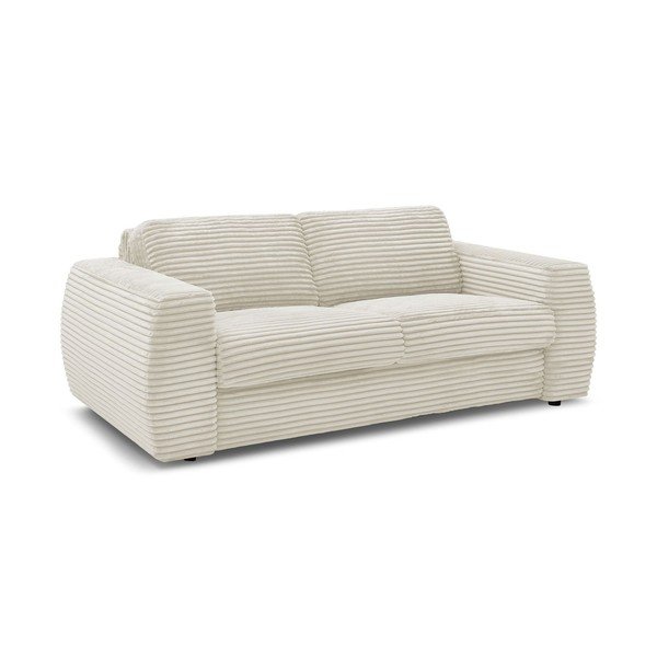 Smėlio spalvos sofa miegojimui/sulankstoma iš kordinio velveto 240 cm Hugo – Bobochic Paris-image-2