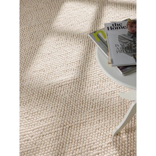 Rankų darbo kreminės spalvos iš vilnos kilimas 200x300 cm Richmond Diana – Ted Baker-image-2