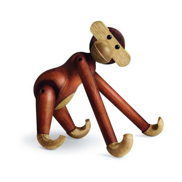 Statulėlė iš medienos masyvo Bojesen Denmark Monkey-image-2