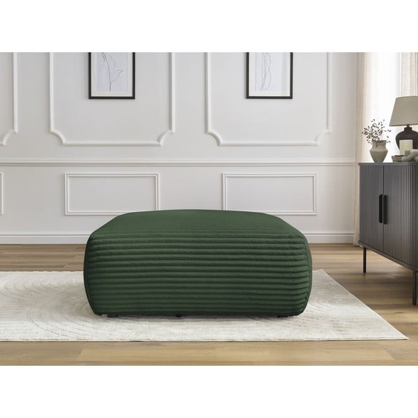 Iš kordinio velveto taburetė tamsiai žalios spalvos Lucien – Bobochic Paris-image-1