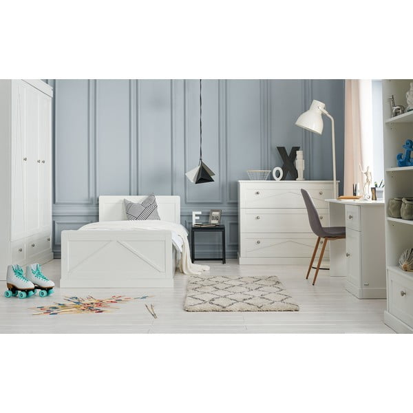 Vaikiška lova baltos spalvos 120x200 cm Marie – Pinio-image-3