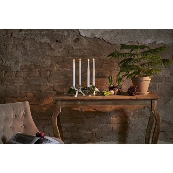 4 baltų LED vaško žvakių rinkinys Star Trading Flamme, aukštis 28,5 cm-image-3