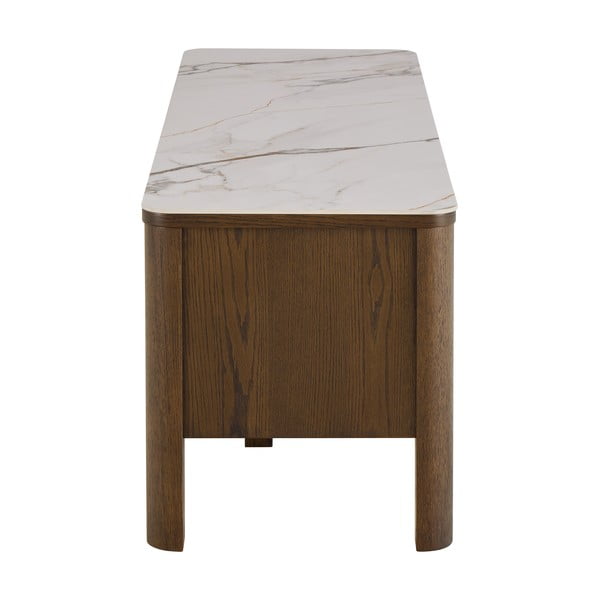 Rudos spalvos TV spintelė iš ąžuolo 120x45x40 cm Southampton – Actona-image-4