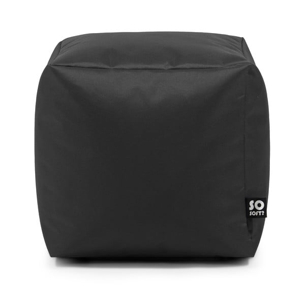 Smėlio spalvos iš dirbtinės odos vaikiškas sėdmaišis Cube M – So Soft?-image-1