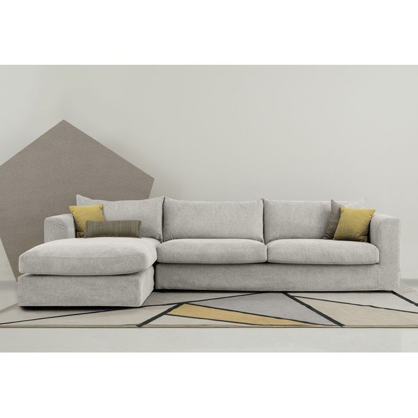 Kampinė sofa smėlio spalvos (su kairiuoju kampu) Asgard – Scandic-image-1