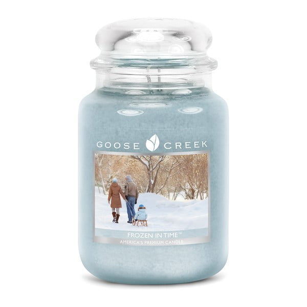 Kvapnioji žvakė stikliniame indelyje "Goose Creek Frosty Nostalgia", 150 valandų degimo