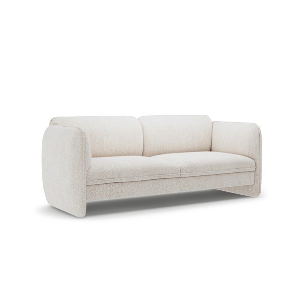 Kreminės spalvos sofa iš šenilinio audinio 204 cm Georgia – Micadoni -image-2