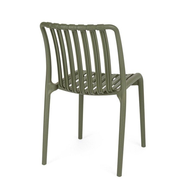 Žalios spalvos plastikinė sodo kėdė Billie – Bizzotto-image-4