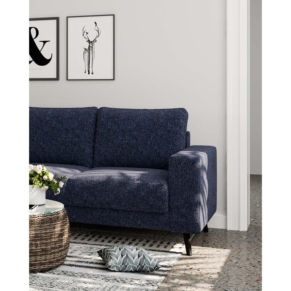 Kampinė sofa tamsiai mėlynos spalvos (su kairiuoju kampu) Fynn – Ghado-image-4