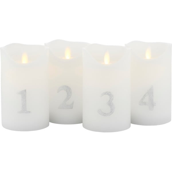 Šviečianti Kalėdų dekoracija 4 vnt. (aukštis 13 cm) Sara – Sirius