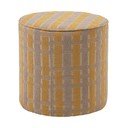 Geltonos spalvos pufas iš šenilinio audinio Sarli – WOOOD