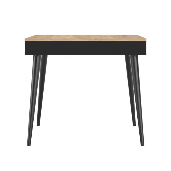 Juodas ąžuolo medienos valgomojo stalas TemaHome Horizon-image-3