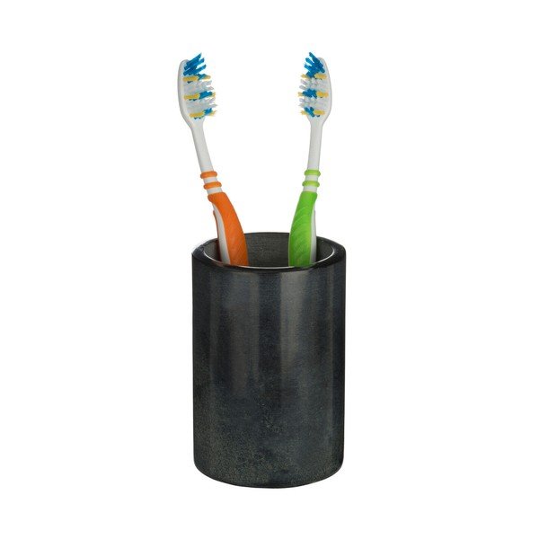 Tamsiai pilkos spalvos iš akmens dantų šepetėlio indas Kamal – Premier Housewares-image-2