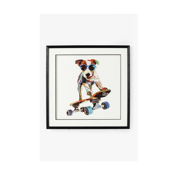 "Kare Design Skater Dog", 65 x 65 cm
