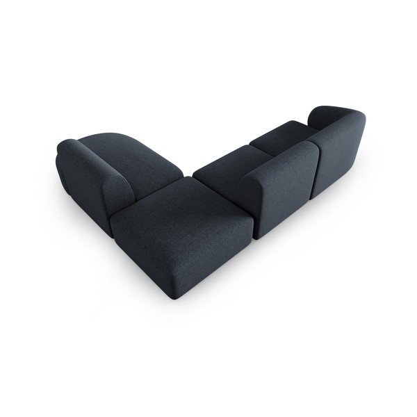 Kampinė sofa tamsiai mėlynos spalvos (su dešiniuoju kampu) Shane – Micadoni Home-image-3
