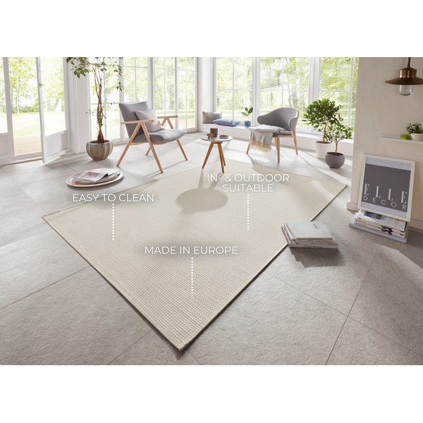 Kreminės ir smėlio spalvos lauko kilimas Elle Decor Secret Millau, 140 x 200 cm-image-1