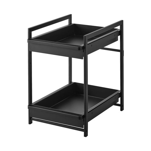 Juodos spalvos iš metalo papildoma virtuvės lentyna 30x42 cm Tower – YAMAZAKI