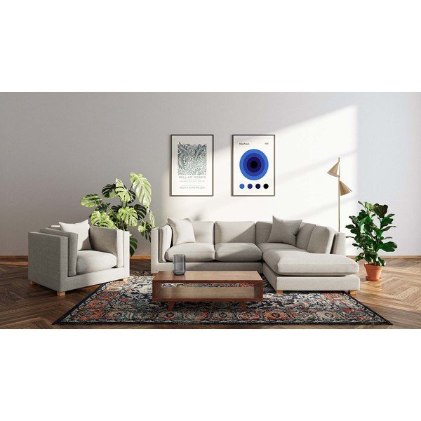 Kampinė sofa smėlio spalvos (su dešiniuoju kampu) Pomo – Ame Yens-image-1