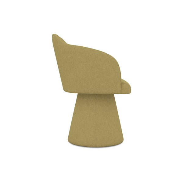 Garstyčių spalvos iš audinio valgomojo kėdė Kanoa – Makamii-image-2