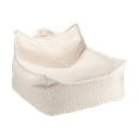 Kreminės spalvos iš boucle vaikiškas sėdmaišis Chair – Wigiwama