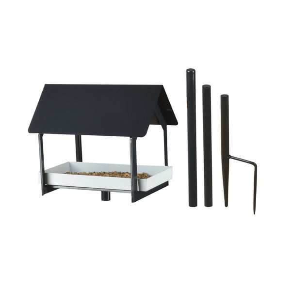 Antracito spalvos metalinis paukščių namelis su kvapu Esschert dizainas, aukštis 126 cm-image-2