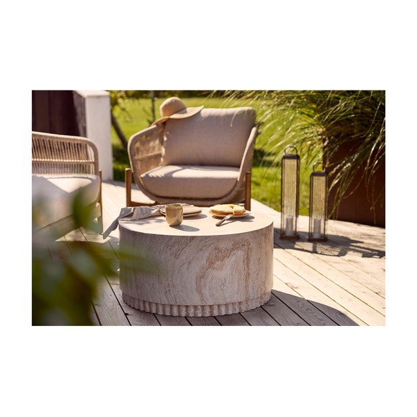 Iš keramikos apvalios formos sodo kavos staliukas ø 60 cm Bonn – House Nordic-image-3