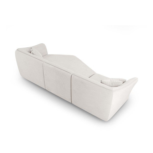 Iš boucle kampinė sofa baltos spalvos Tokyo – Cosmopolitan Design-image-3