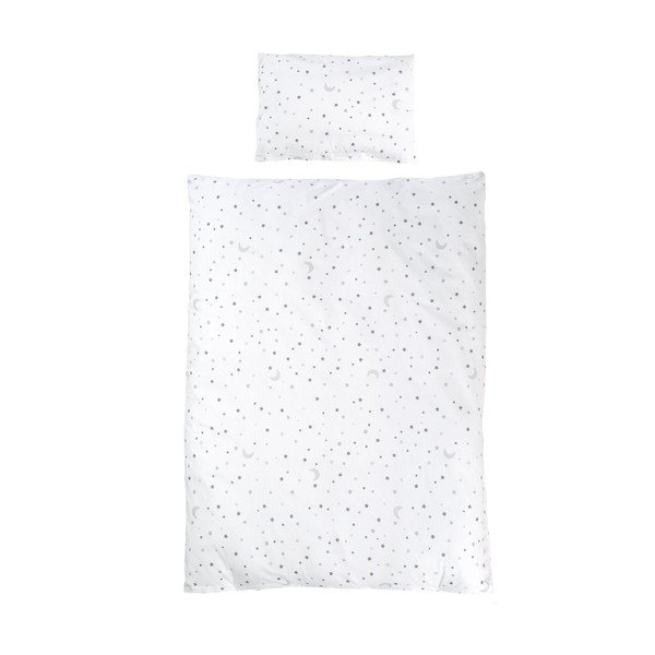 Baltos spalvos iš medvilnės vaikiška patalynė vaikiškai lovai 100x135 cm Sternenzauber – Roba