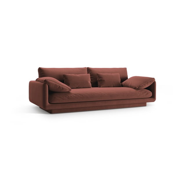 Iš velveto sofa rožinės spalvos 220 cm Torino – Micadoni -image-2