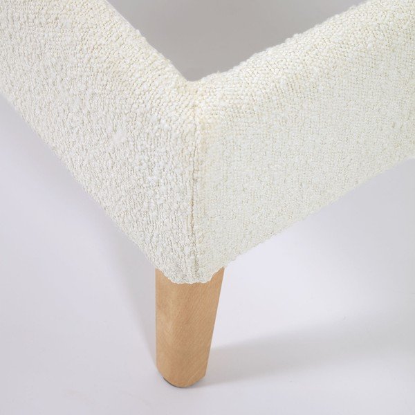 Šviesiai pilkos spalvos dvivietės lovos rėmas Kave Home Lydia, 160 x 200 cm-image-4