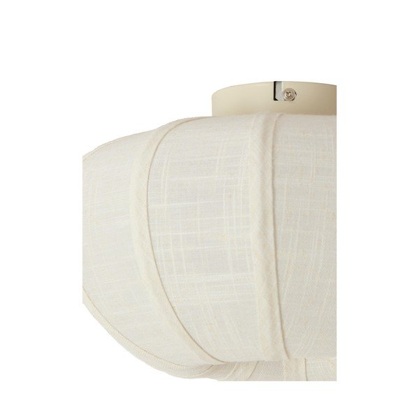 Kreminės spalvos lubinis šviestuvas ø 30 cm su tekstiliniu gaubtu Zosia – Light & Living-image-2