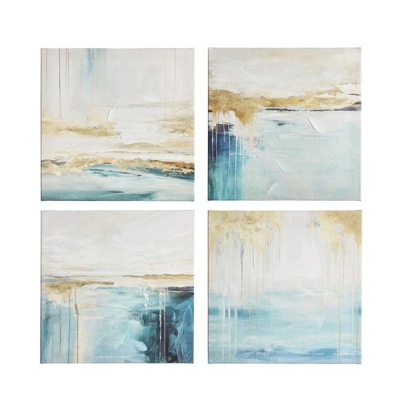 Spausdintas/su rankomis dažytais elementais paveikslas tapyba ant drobės 60x60 cm Crown – Bizzotto