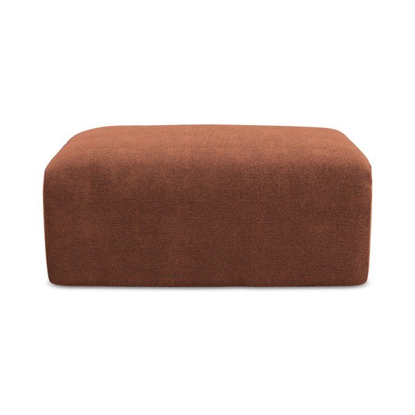 Terakotos spalvos taburetė iš šenilinio audinio Kona – Makamii