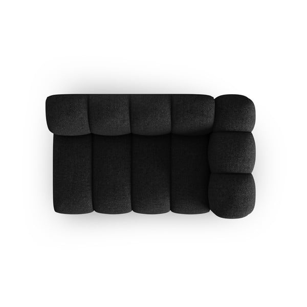 Modulinė sofa juodos spalvos/antracito spalvos (su dešiniuoju kampu) Lupine – Micadoni Home-image-2